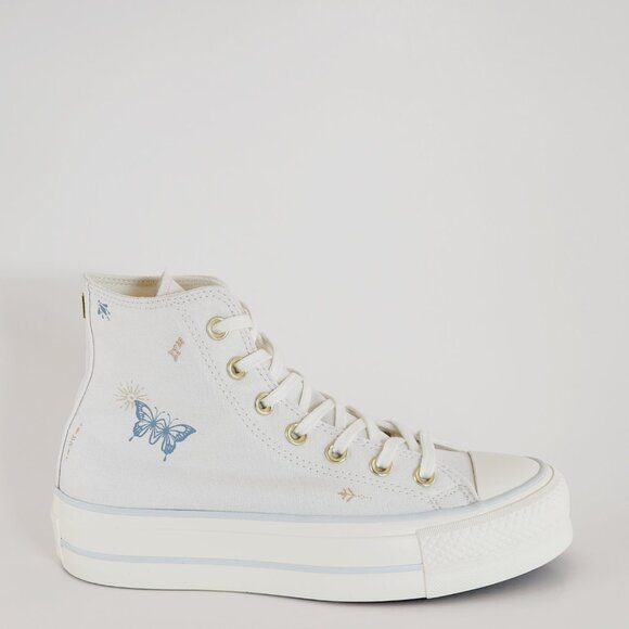 Converse CTAS Hi Lift Tiny Tattoos Women's Platform Sneakers A07135C NWT - Picture 2 of 6